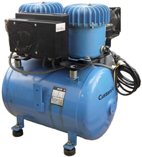 Jun-Air CustomAir 12-40 Dental Dual-Head Quiet Air Compressor 40-Liter 120PSI