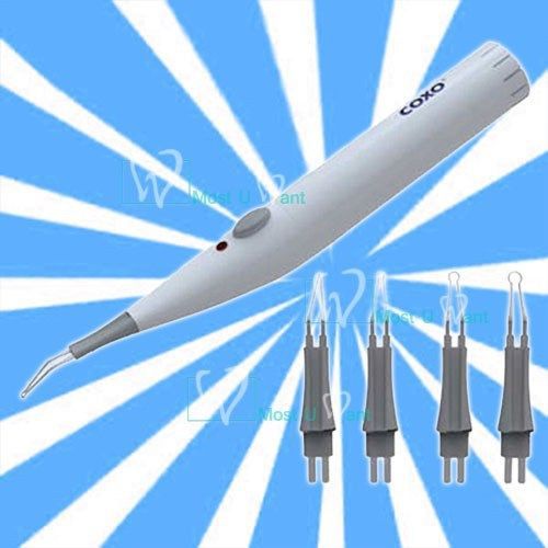 Dental COXO C-BLADE Cordless Gutta Percha Gum Point Heating Cutter Plus 4 Tips