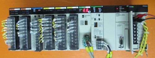 OMRON SYSMAC CS1G CPU43-V1 WITH PDO24 CLK21 DRM21-V1 OC224 AD041 ID212 MODULES