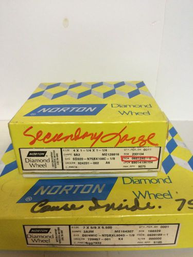 Norton Diamond Wheels *Lot of 2* (LOC-E3)