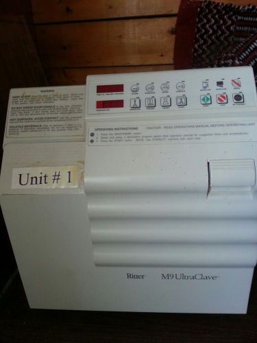 Midmark ritter m9 ultraclave for sale