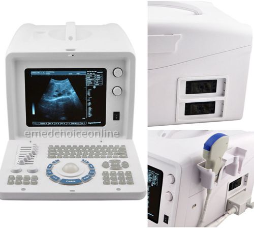 NEW 10 inch SVGA Portable Full Digital Ultrasound Scanner 3.5MHZ CONVEX probe