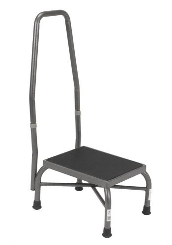 Drive Medical Heavy Duty Bariatric Footstool  - Handrail &amp; Rubber Platform