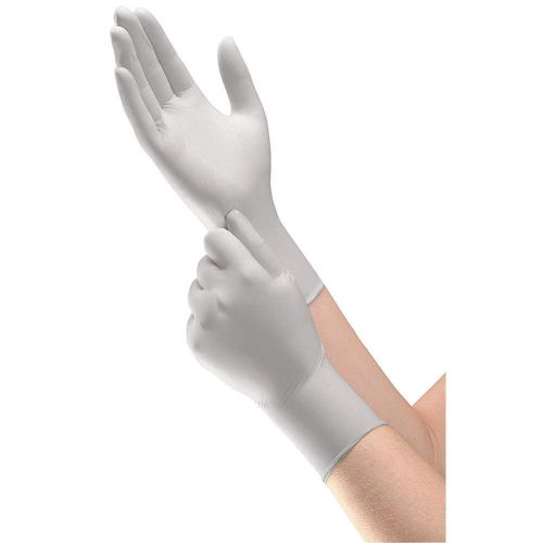 Disposable gloves, nitrile, l, silver, pk200 50708 for sale