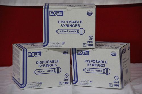 Exel Luer Slip Syringes-Luer Slip Syringe, 5-6cc,100/bx