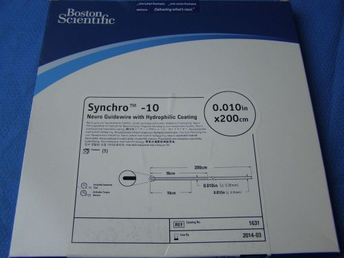 1-boston scientific ref:1631 synchro neuro guidewire 0.010&#034; x 200cm for sale