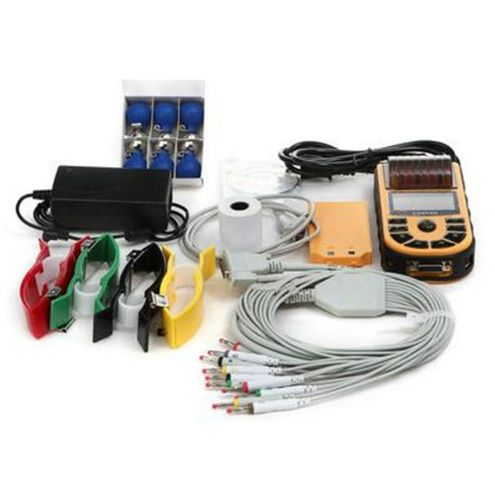 New , portable 12-lead single-ch ecg machine with printer,six languages,software for sale