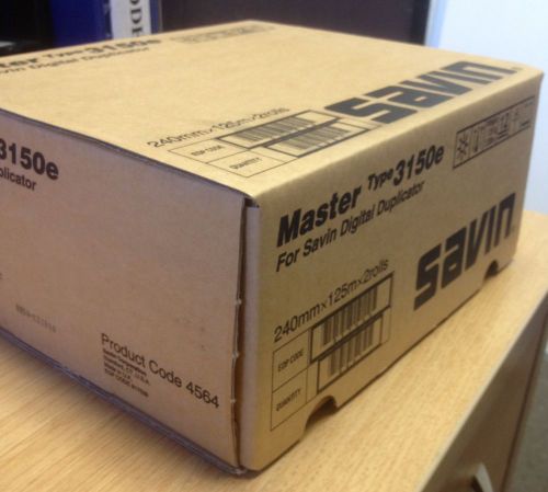 SAVIN OEM MASTERS TYPE 3150e PC# 4564 NEW IN BOX