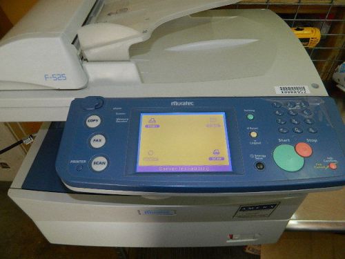 MURATEC F-525 COMMERCIAL GRADE PRINT/FAX/COPY MACHINE FREE SHIP