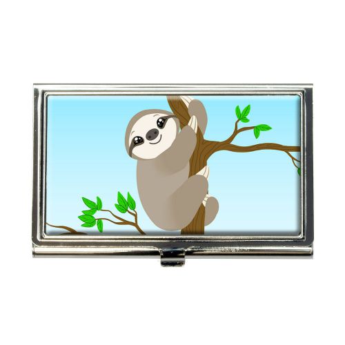 Sloth Just Hanging Around Business Credit Card Holder Case