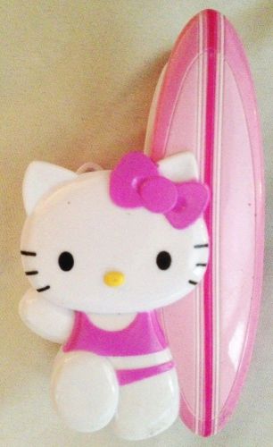 Pink White 4 1/2&#034; Resin HELLO KITTY Paper Clip Document Holder