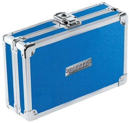 Vaultz Locking Pencil Box, 8.25 x 5.5 x 2.5 Inches, Blue (VZ01259) New