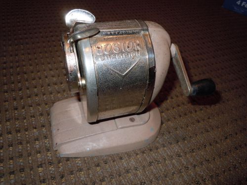 Vintage Boston Champion Pencil Sharpener W/Pencil Holder