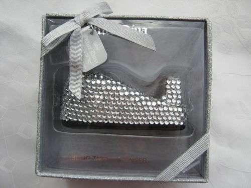 NEW Office Diva Bling Tape Dispenser Clear/Silver rhinestones