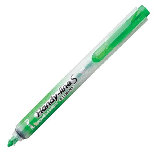 Pentel Handy-line S Highlighter, Lt Green (Pentel SXS15K) - 12/pk