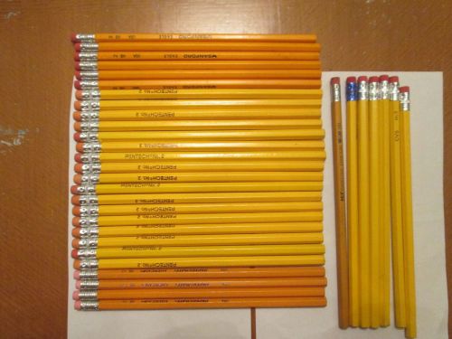 LOT OF 34 NEW NO 2 YELLOW PENCILS