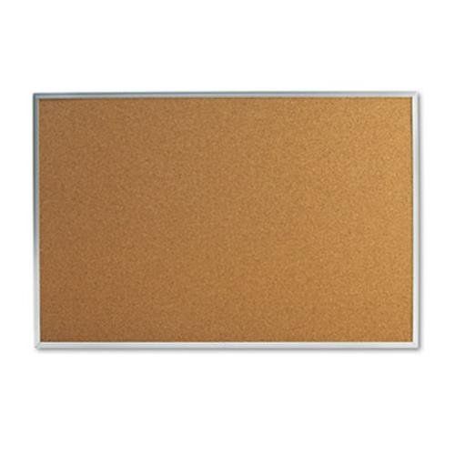 Quartet 2301 - Cork Bulletin Board, Natural Cork/Fiberboard, 24 x 18,