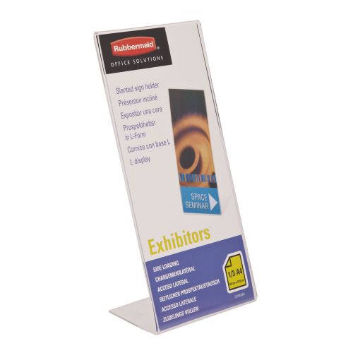 Rubbermaid transparent porte-affiche incline - acrylique for sale