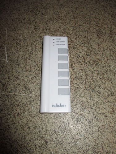 ICLICKER INSTRUCTION 35E25D8A CLASSROOM REMOTE