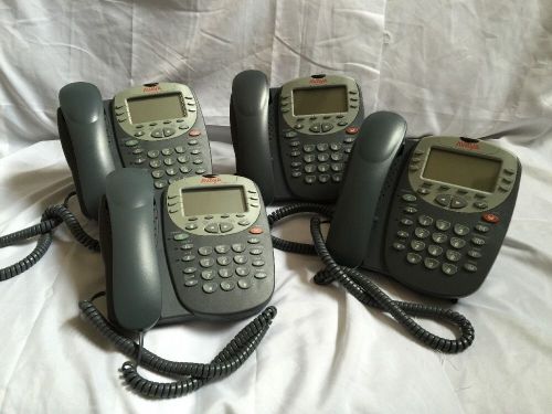 SET of FOUR Avaya 5610SW IP Multi Line Phones