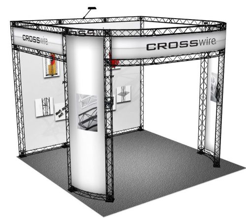 CrossWire 10x10 portable banner stand exhibit booth display pop up graphic