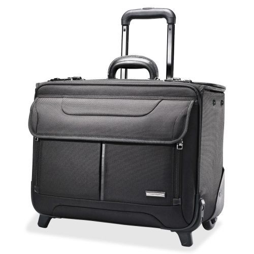 Wheeled Catalog Case, 17-1/4 x 7-1/2 x 13, Black