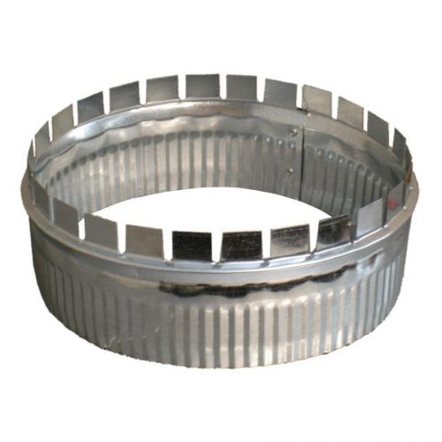 12&#034; W x 3&#034; Syandex ADP Galvanized Crimped Start collar