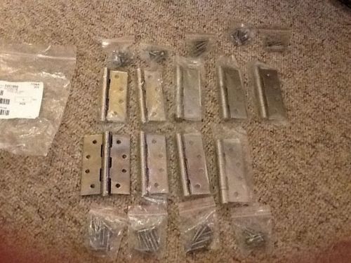 Hafele sus 304 stainless door hinge 102x76mm set of 9 with screws for sale