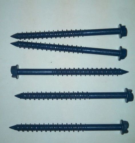 1/4x3-1/4 head type: hex washer, tapper concrete screw anchor, qty: 80 for sale