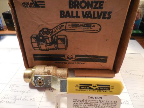 3/4 &#034; milwaukee ball valves new condition five valves for sale