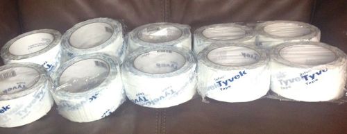 10 rolls of 2&#034; by 165 ft tyvek sheating tape tyvek sheathing tape new for sale