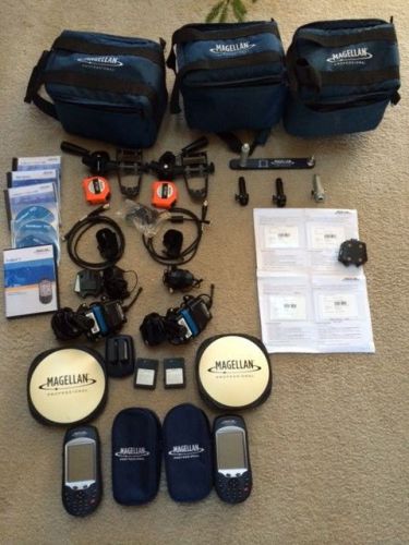 Magellan promark 3 gps rtk base and rover set survey grade for sale