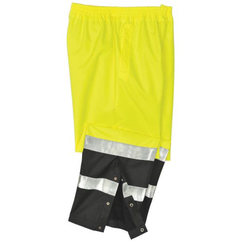 Hi-Vis Rain Pants, Black/Hi-Vis Ylw, M UHV452P-M-28