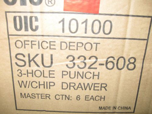 OFFICE DEPOT 3 HOLE PUNCH 6 LOT