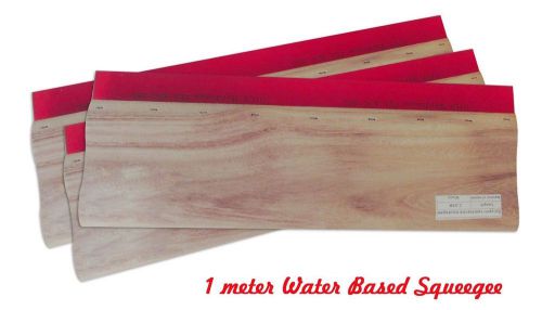 3 pcs 39&#034; (1m) silk screen printing water squeegee/scrape 65 durometer 007359 for sale