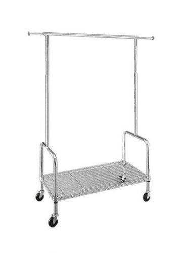 COMMERCIAL GARMENT RACK RCS-4 /CHROME/BRAND NEW