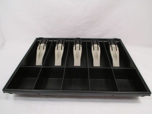 Cash register spring loaded cash tray - 5 coins - 5 bills - (12 3/8&#034; x 2 1/4&#034; ) for sale