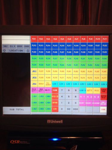 UNIWELL DX-915 POS System With CBM 1000 Receipt Printer And Cash Drawer