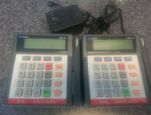 Verifone OMNI 396 Credit Card Processing Machine Lot of 2