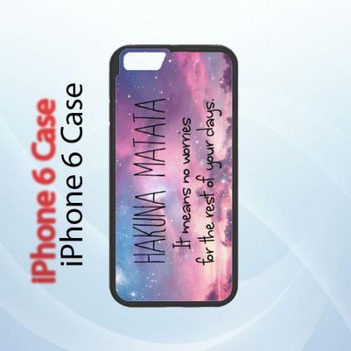 iPhone and Samsung Case - Quote Hakuna Matata Sky