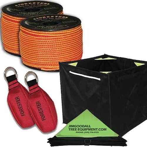 Tree climbers throw line kit ,2-166&#039; throw line,2-15 oz throw bags,cube,freeship for sale