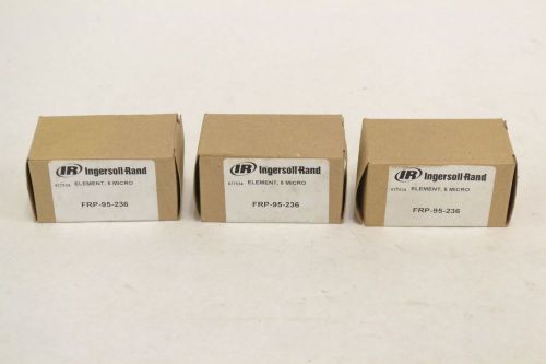 LOT 3 NEW INGERSOLL RAND FRP-95-236 FILTER ELEMENT 5 MICRON B309465