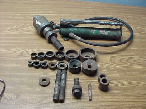 USED GREENLEE 7310? 746 RAM 767 HAND HYDROULICK KNOCKOUT PUNCH SET