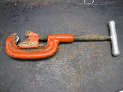 Ridgid No. 2A/202 Heavy Duty Wide Roll Pipe Cutter 1/8&#034; - 2&#034; Capacity