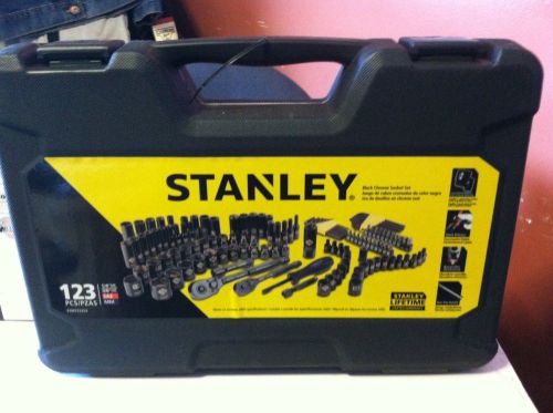 STANLEY Black Chrome Socket Set 123PCS