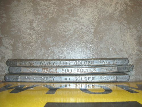 LOT OF 3 VINTAGE OATEY 50/50 SOLDER BARS