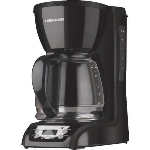 Black &amp; decker 12 cup programmable sneak-a-cup coffeemaker-blk 12-cup coffee mak for sale