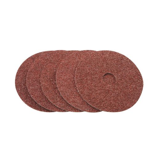 4-1/2&#034; 36 coarse grit resin fiber sanding discs 5 pieces 7/8&#034; arbor for sale