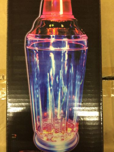 Light Up Bar shaker holds about 16 oz