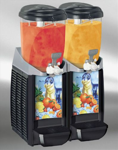 New Black Caress 2 Bowl Frozen Drink Machine